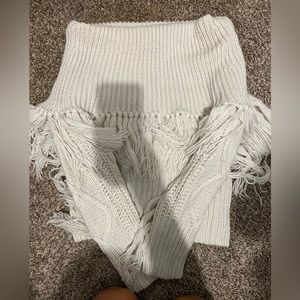 Willow & Root White off the Shoulder Sweater